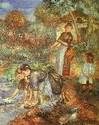 Pierre Renoir Washerwoman France oil painting reproduction